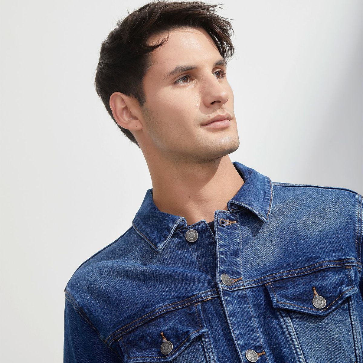 BASEMENT - Chaqueta de jean para Hombre de Algodón Basement