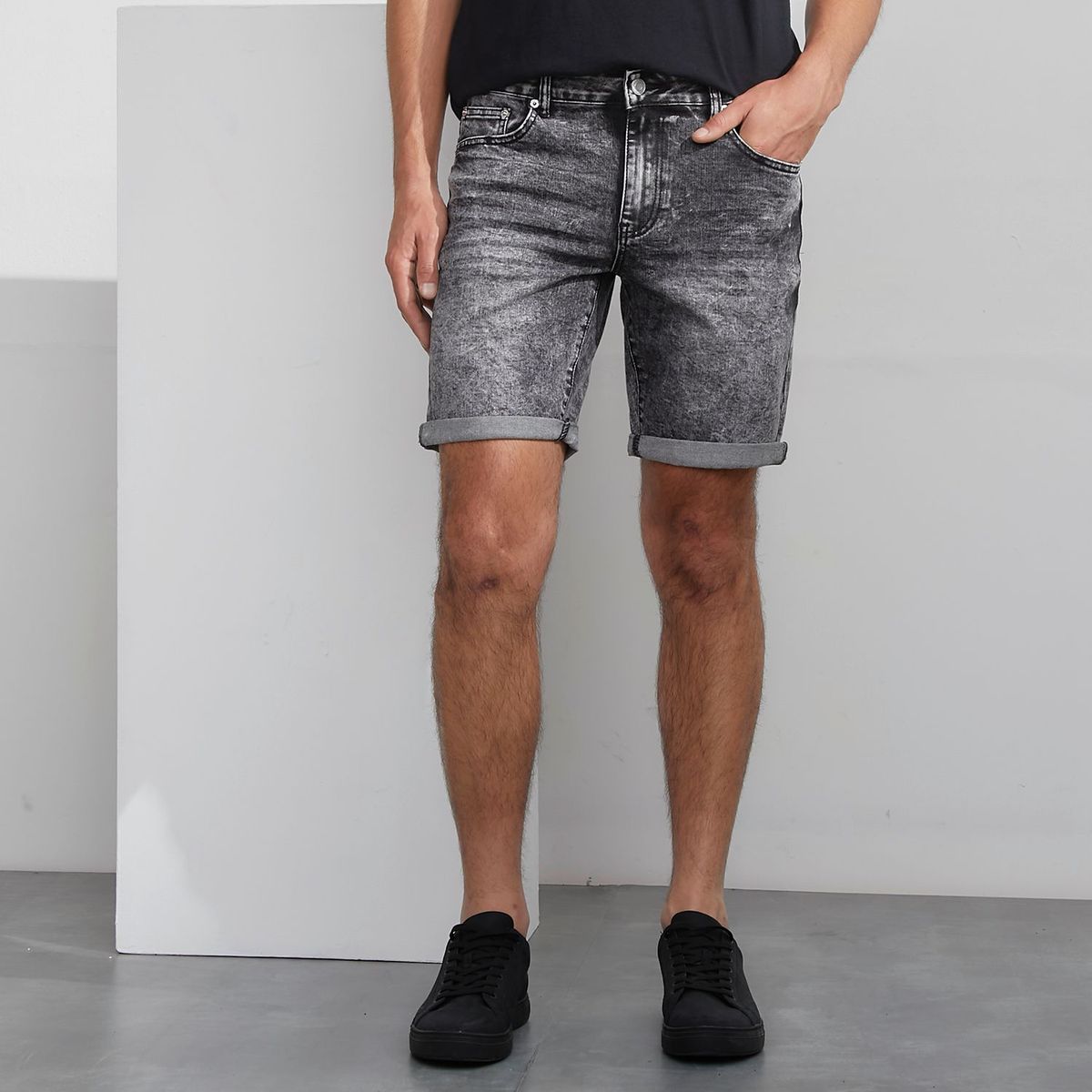 BASEMENT - Bermudas de jean para Hombre Basement