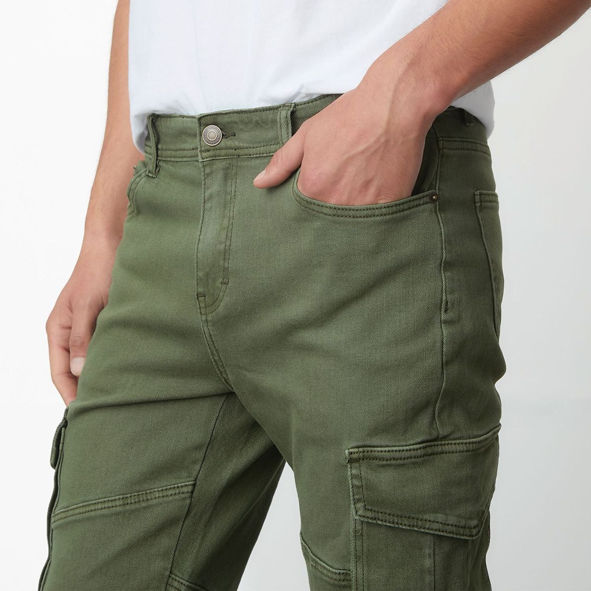 BASEMENT - Jean Cargo para Hombre Skinny Basement