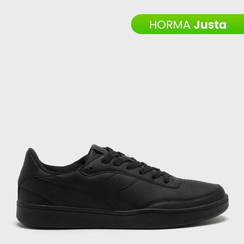 DIADORA - Tenis Diadora Hombre Moda Court 7 Negros Horma Justa 