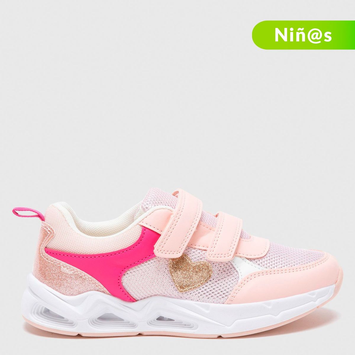 YAMP - Tenis Yamp con Luces para Niña cierre en Velcro