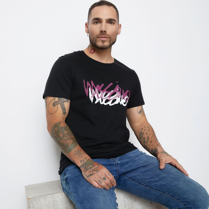 MOSSIMO - Camiseta para Hombre Manga corta con Estampado Mossimo