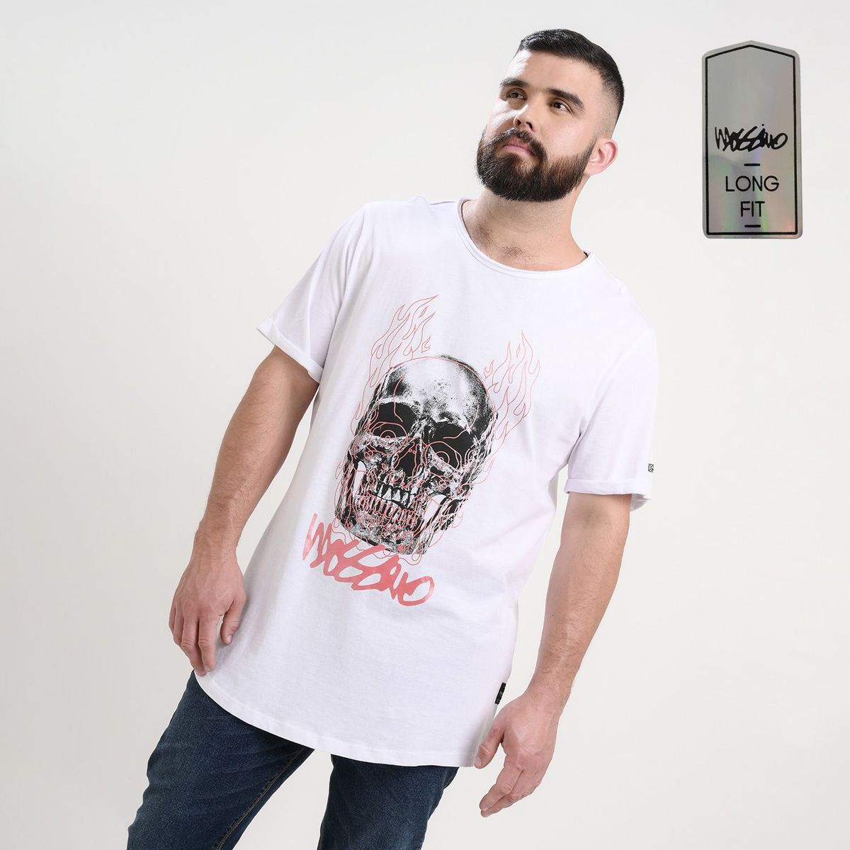 MOSSIMO - Camiseta para Hombre Manga corta con Estampado Mossimo