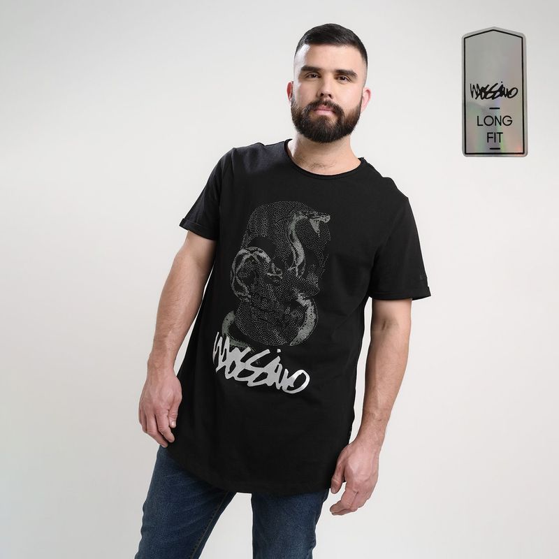 MOSSIMO - Camiseta para Hombre Manga corta con Estampado Mossimo