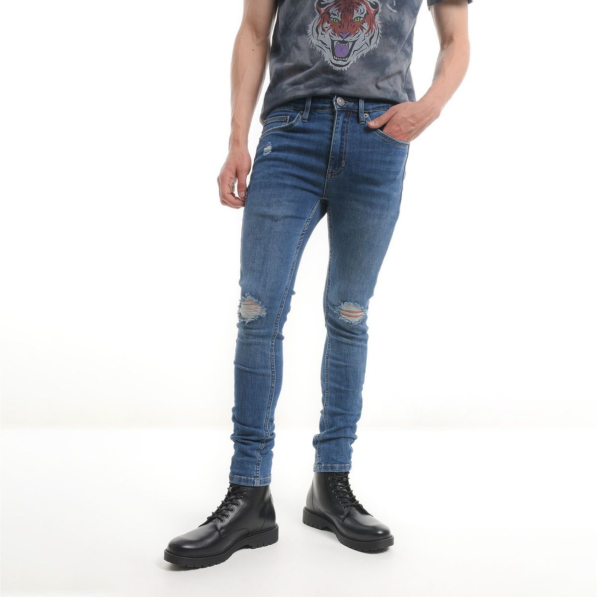 DENIMLAB - Jean 5 Bolsillos para Hombre Spray on Denimlab