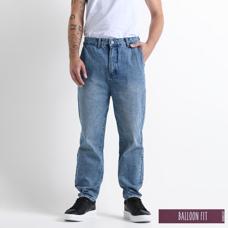 BEARCLIFF - Jean 5 Bolsillos para Hombre Recto Bearcliff