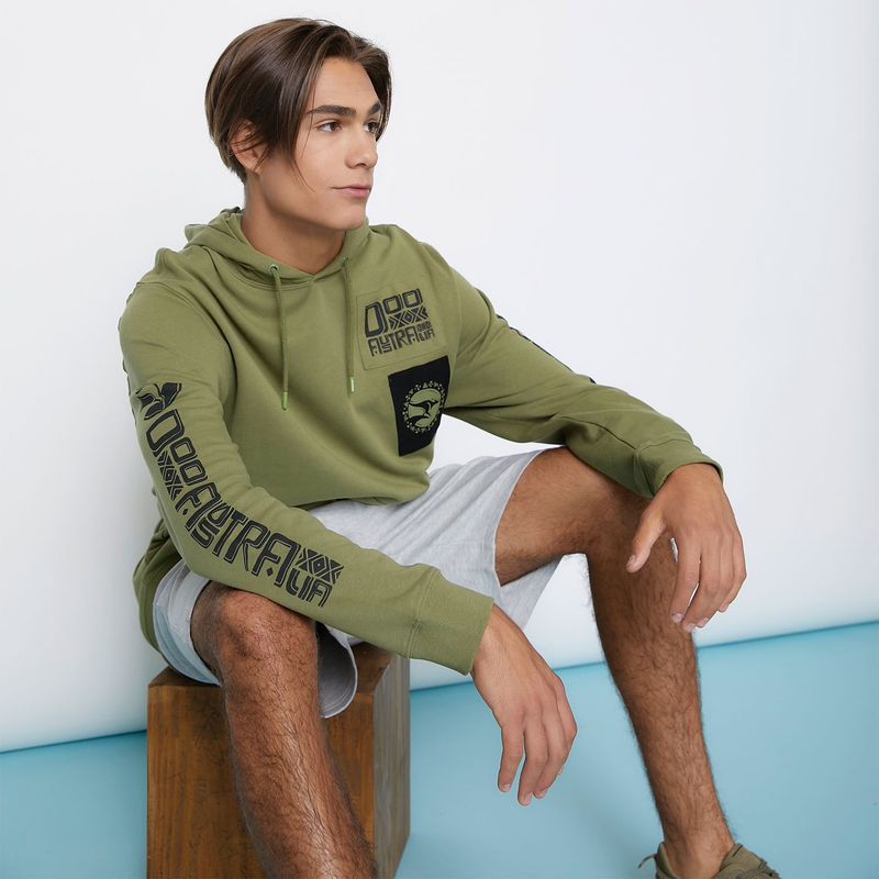 DOO AUSTRALIA - Hoodie para Hombre con Estampado de Algodón Doo Australia