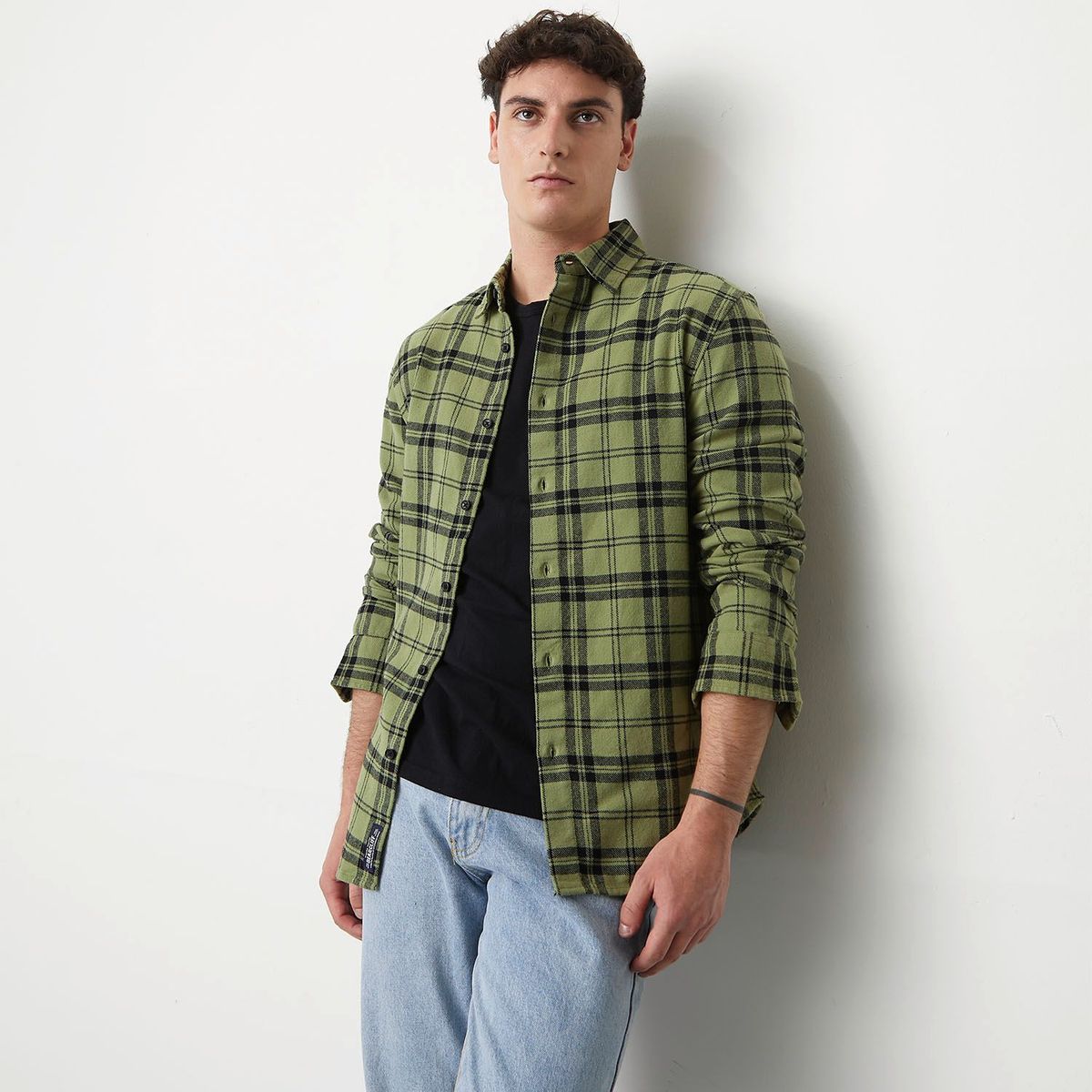 BEARCLIFF - Camisa casual Hombre Regular Bearcliff