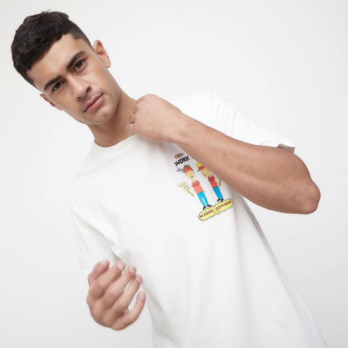 BEARCLIFF - Camiseta Manga corta Bearcliff Hombre Beavis and Butt-Head