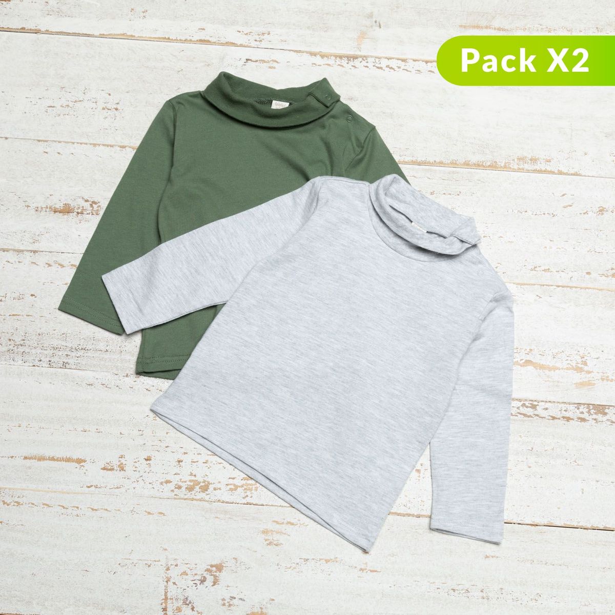 YAMP - Pack de 2 Camisetas para bebé niño Yamp