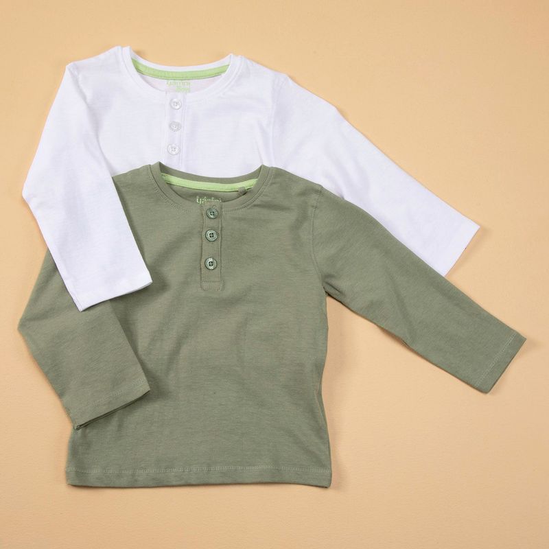 YAMP - Pack x2 Camiseta para Bebé niño en Algodón Yamp