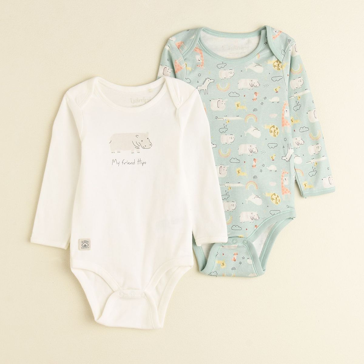 YAMP - Pack x2 Body para Bebé Unisex algodón yamp