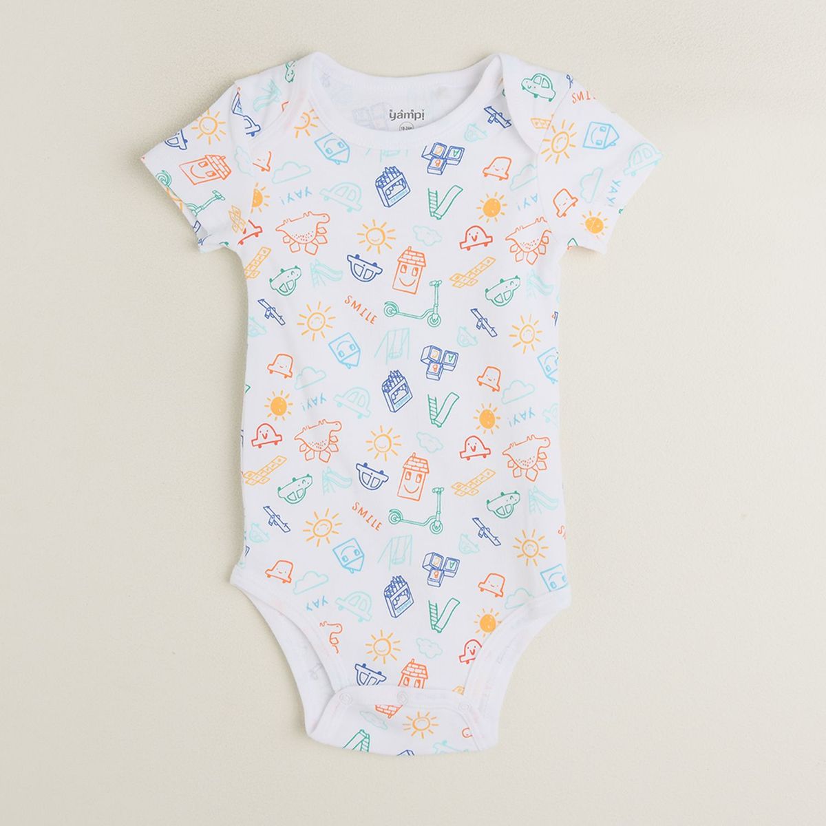 YAMP - Pack de 3 Bodies para Bebé Bebé Niño algodón Yamp