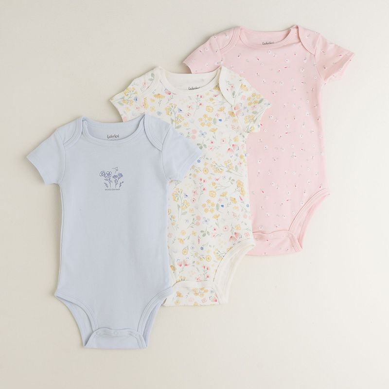 YAMP - Pack de 3 Bodies manga corta para Bebé niña Yamp