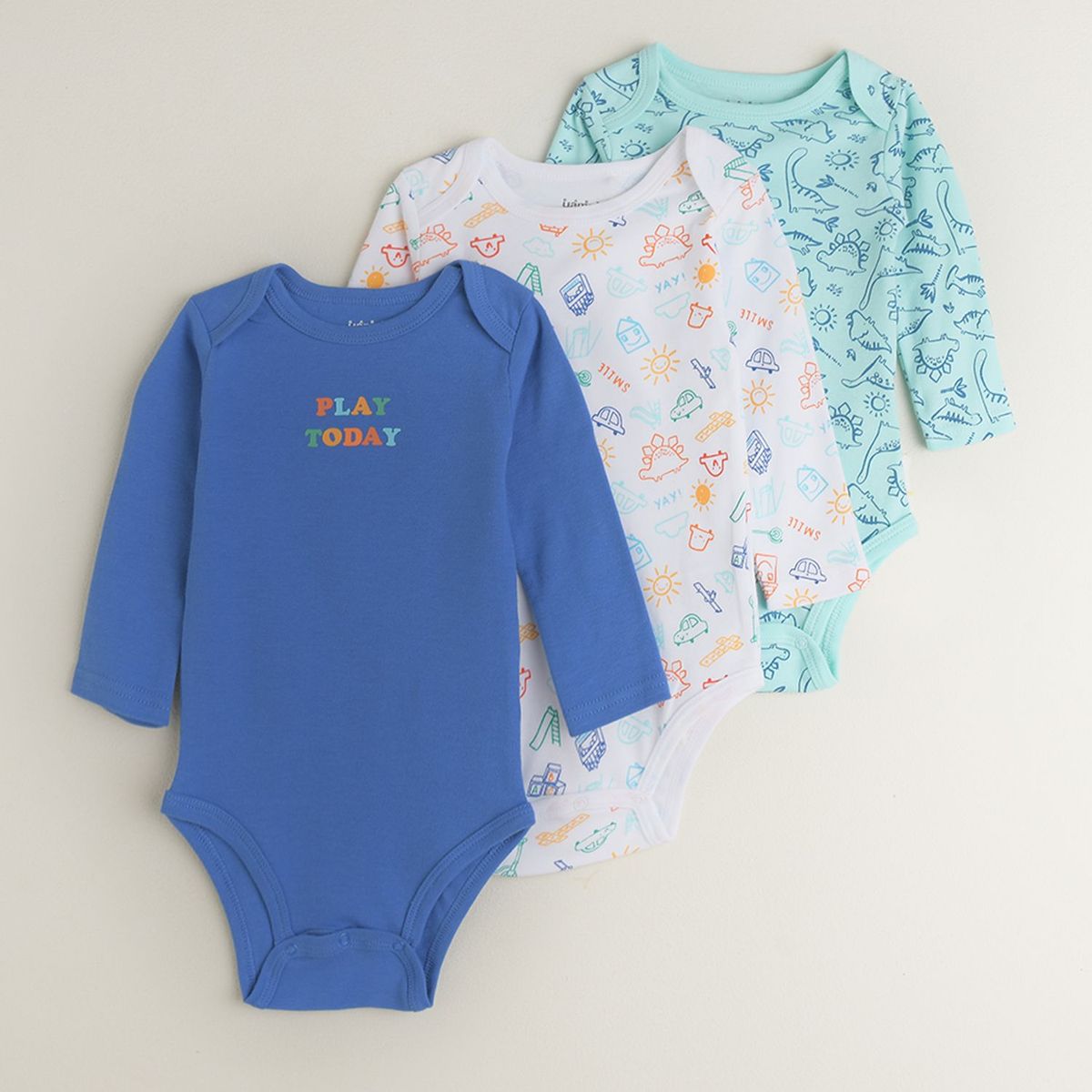 YAMP - Pack de 3 bodies para Bebé Bebé Niño algodón Yamp