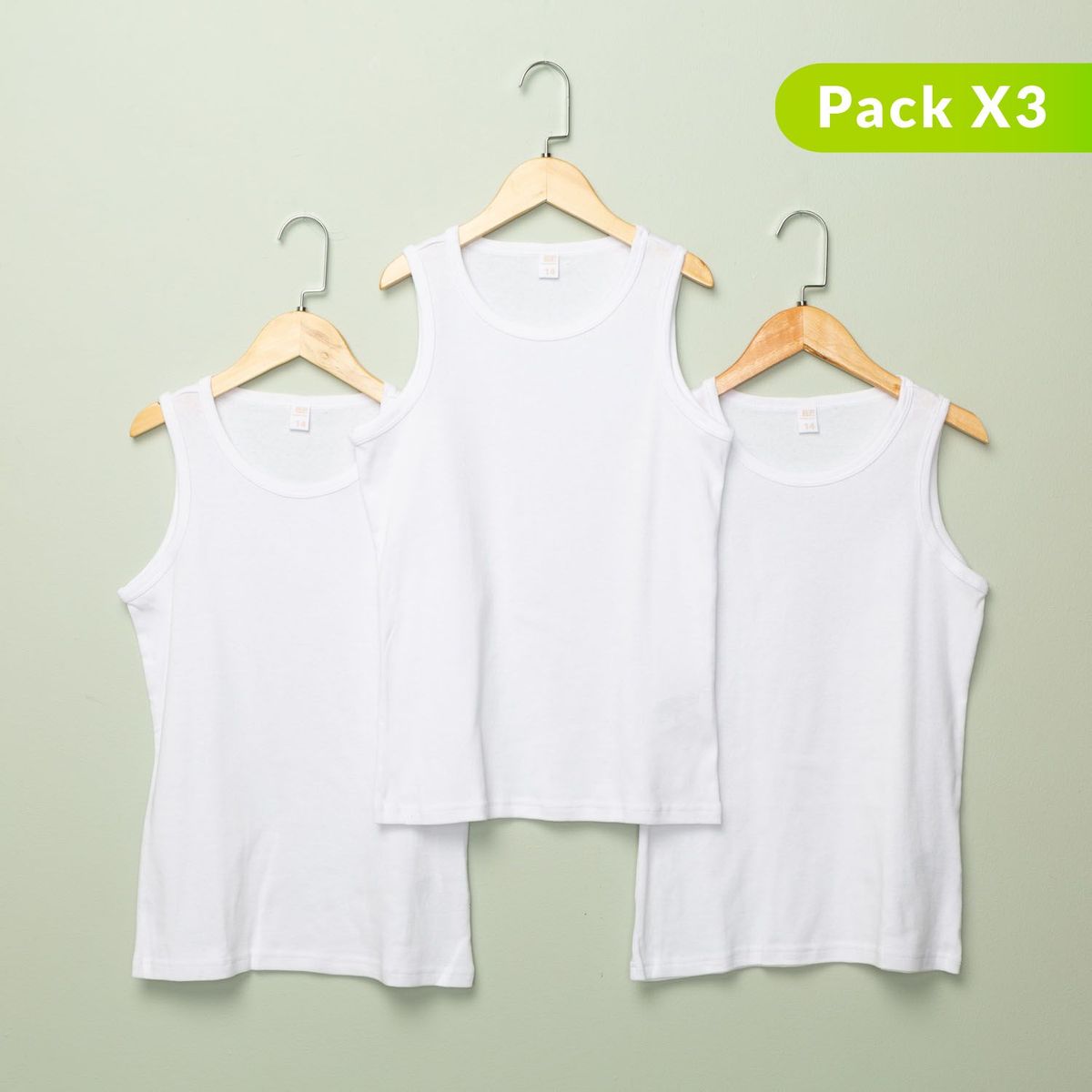 ELV - Pack de 3 camisetas blancas esqueleto para niña ELV