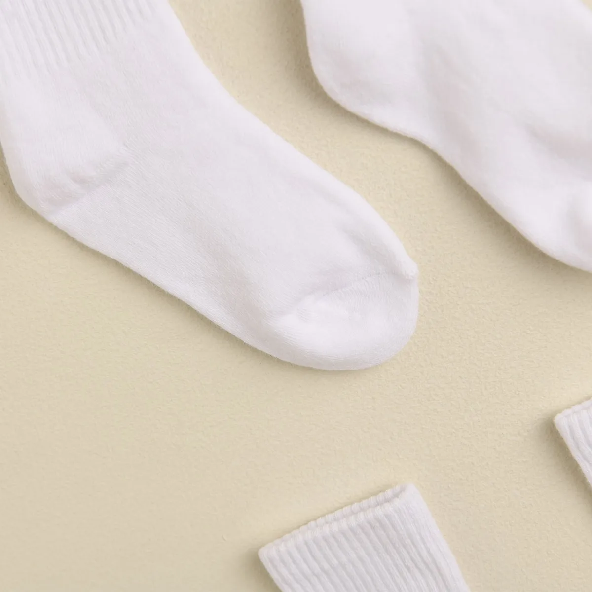 YAMP - Pack de 8 pares de medias blancas para niña Yamp