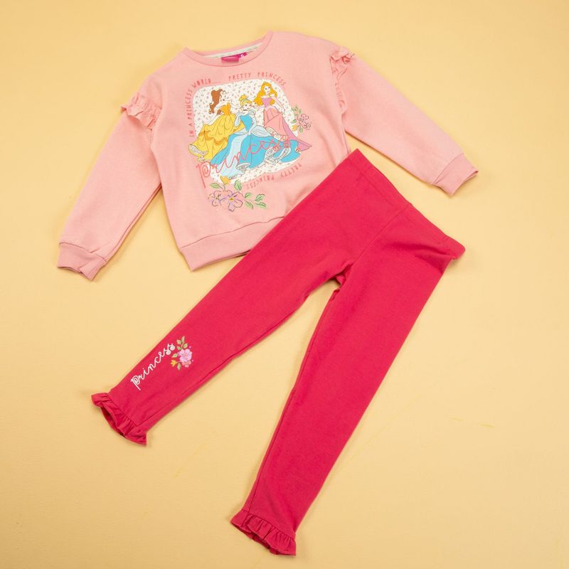 DISNEY - Conjunto de saco y Pantalón para niña Princesas 