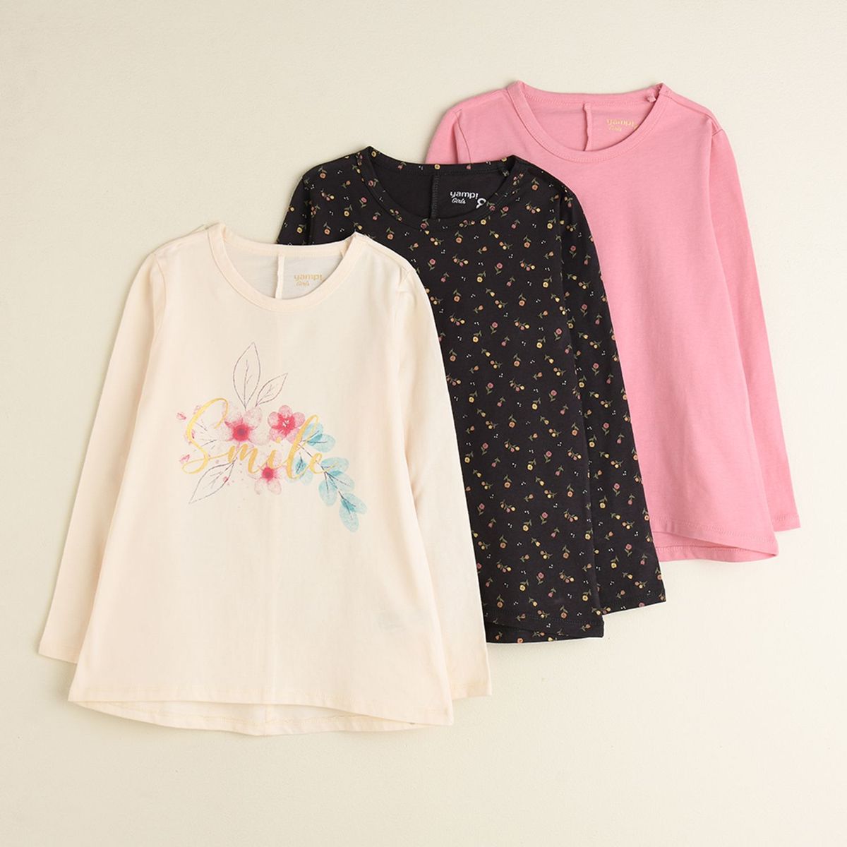 YAMP - Pack de 3 Camisetas Para Niña Yamp