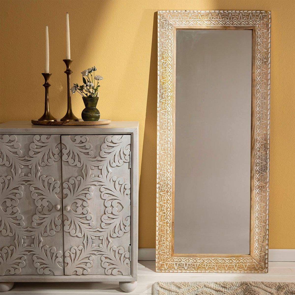 ROBERTA ALLEN - Espejo de pared Decorativo 140 cm x 60 cm Rectangular Roberta Allen