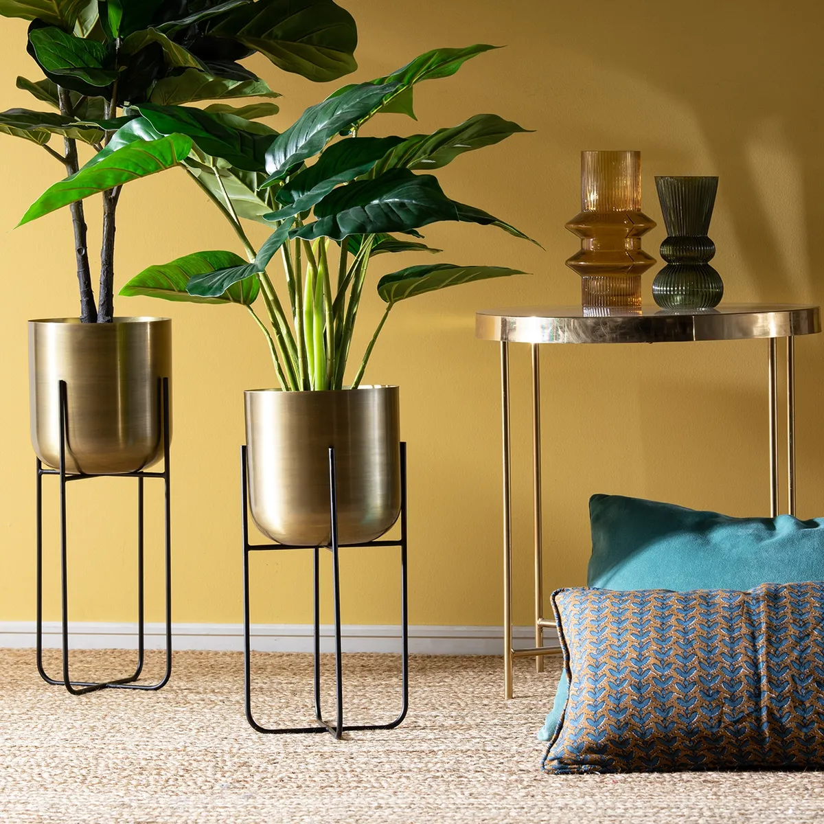 ROBERTA ALLEN - Macetera Hierro 18 x 21 cm