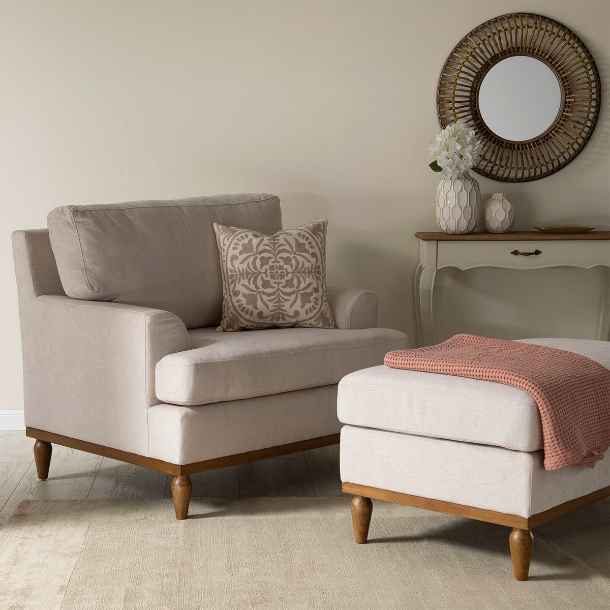 ROBERTA ALLEN - Poltrona de Sala en Tela Poliéster Zar Roberta Allen 91 x 106 x 154 cm