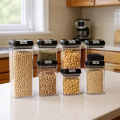 Set Recipientes X7 Organizadores Comida Herméticos Sellables GENERICO |  falabella.com