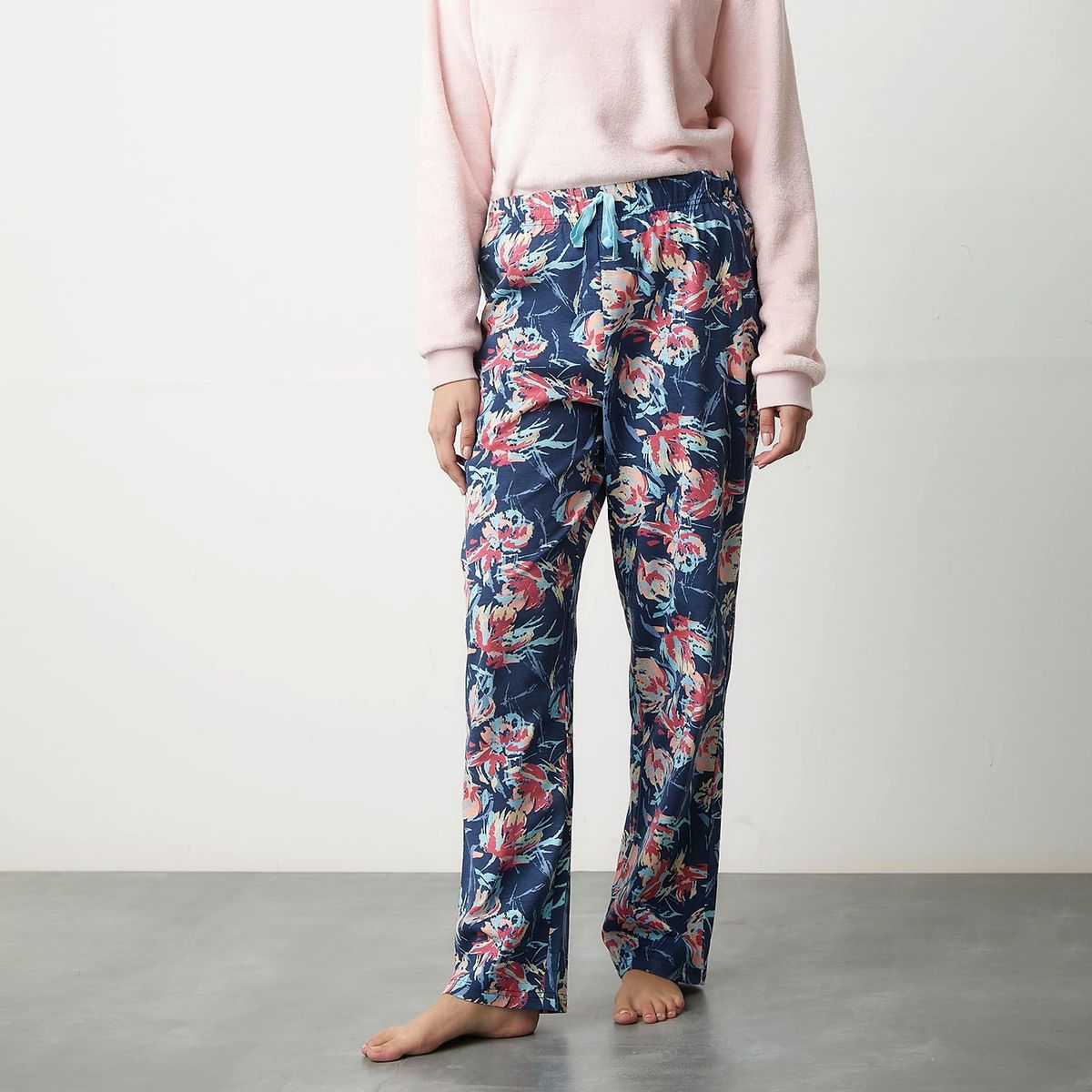 UNIVERSITY CLUB - Pantalón de Pijama para Mujer Larga de Algodón University Club