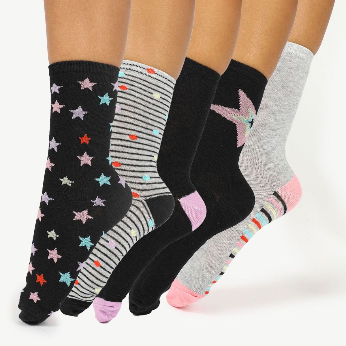 SYBILLA - Medias Largas Pack de 5 para Mujer Sybilla