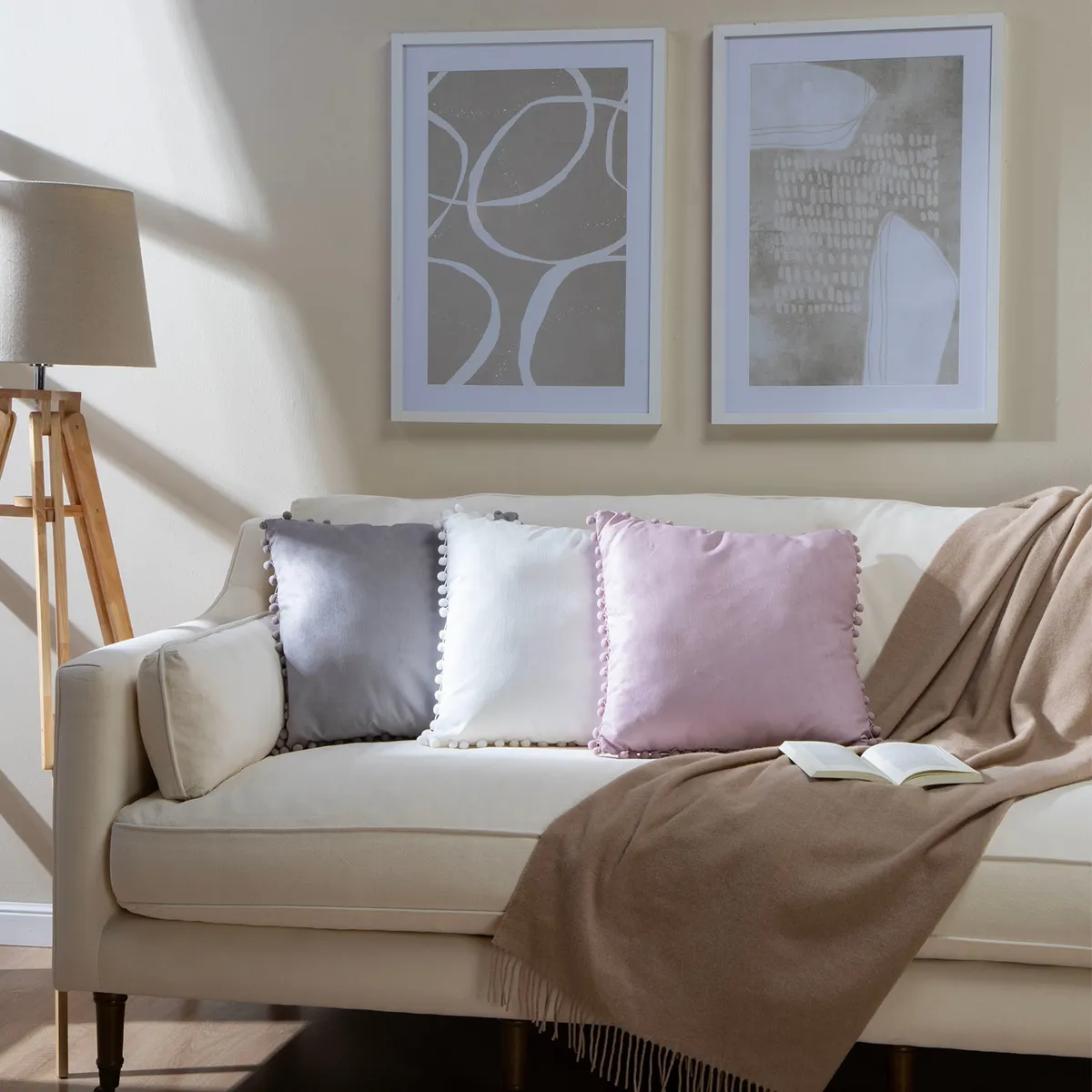 ROBERTA ALLEN - Cojín Pompon Iv 45 x 45 cm