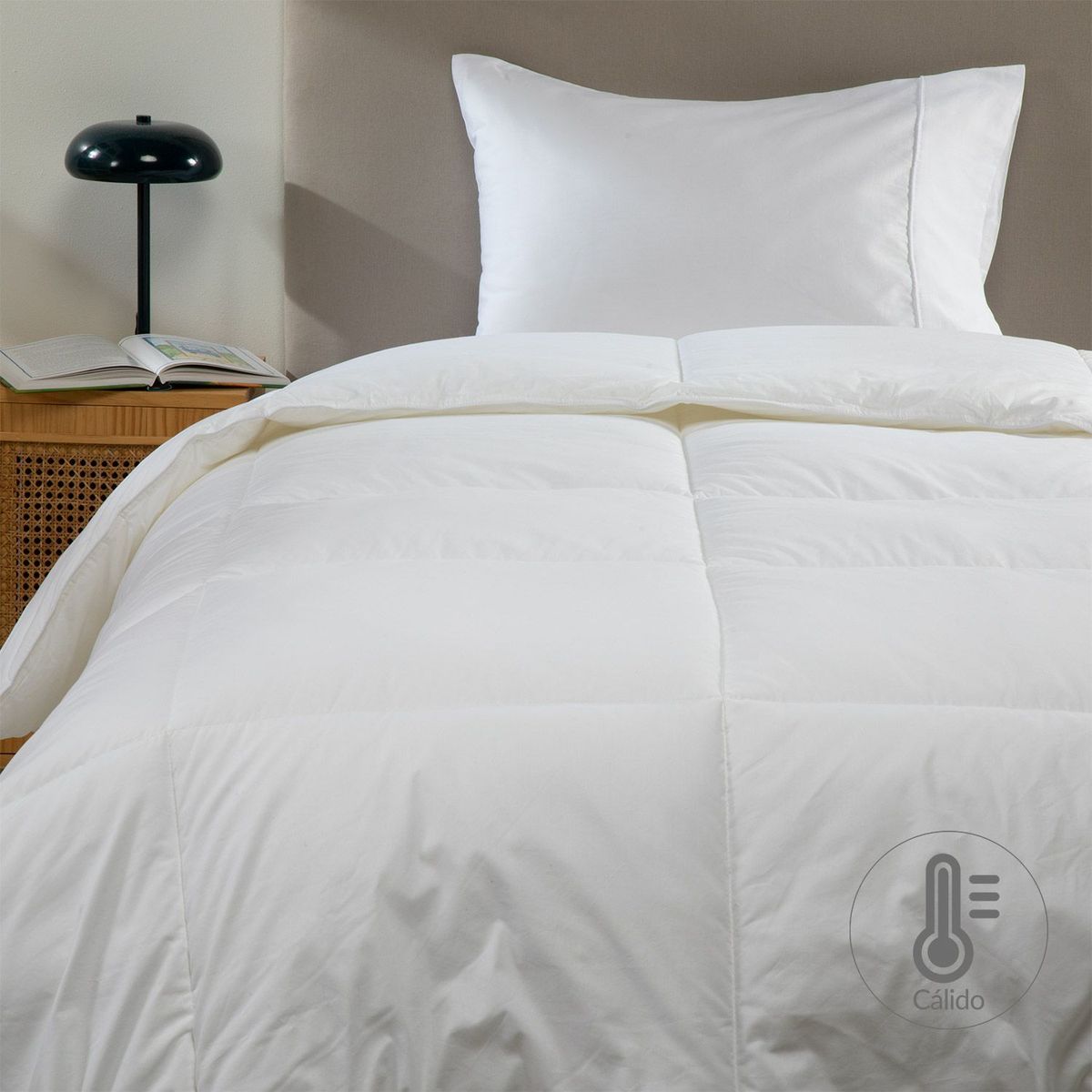BASEMENT HOME - Plumón Edredón Blanco de Poliéster 250 GSM Antiacaros Basement Home
