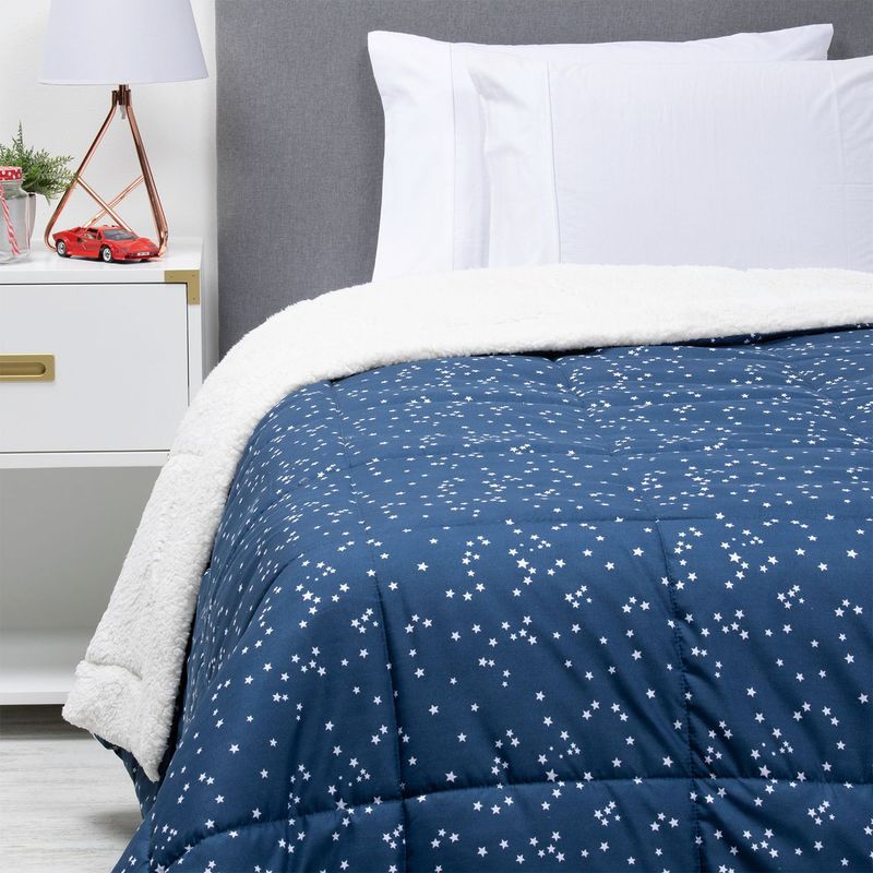 MICA KIDS - Edredón Infantil Estampado Poliéster 95 Gr Ovejero Estrellas Mica Kids