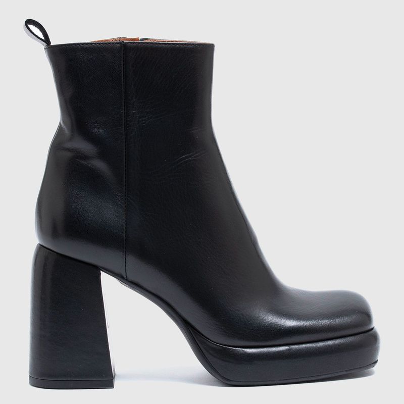 BASEMENT - Botines con Tacón Alto para Mujer Basement Ceparti con punta cuadrada | Botines de Moda para Mujer color Negro