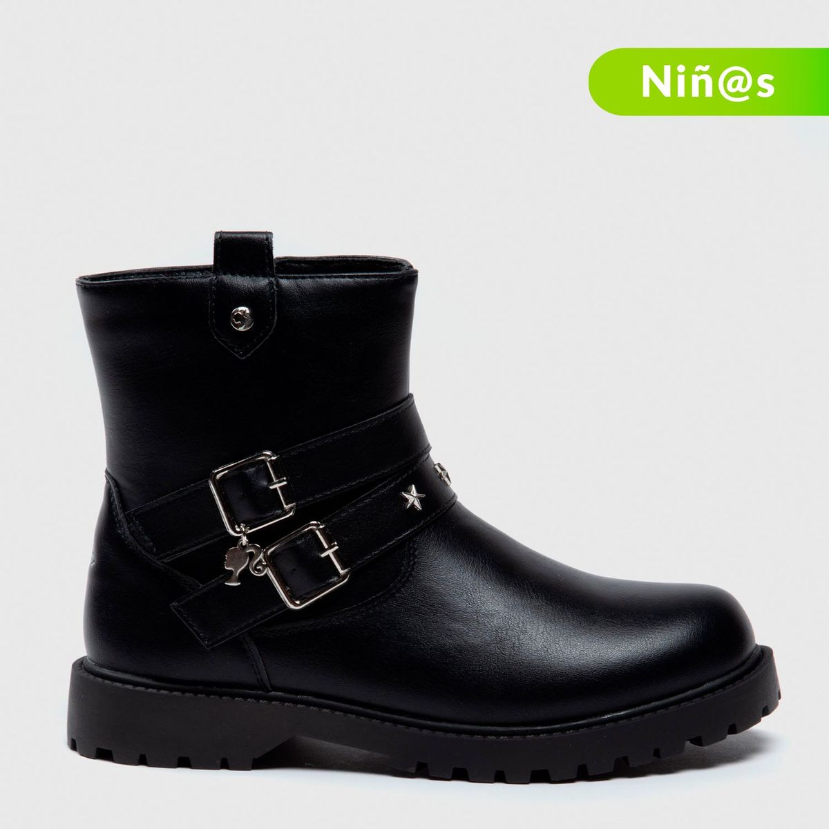 BARBIE - Botas Barbie Negras para Niña