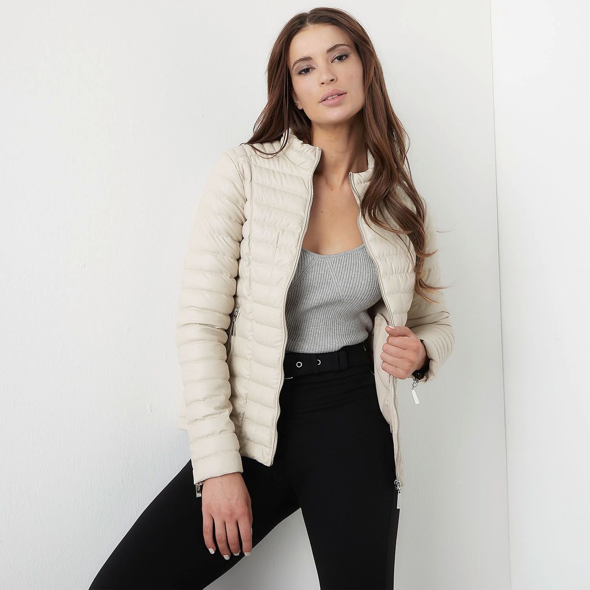 MOSSIMO - Chaqueta mujer acolchada efecto cuero Mossimo 