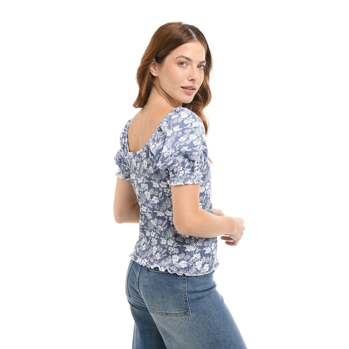 UNIVERSITY CLUB - Blusa para Mujer Manga corta de Algodón University Club