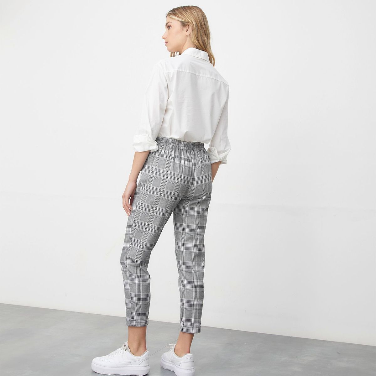 SYBILLA - Pantalón Recto Mujer Tiro alto Sybilla