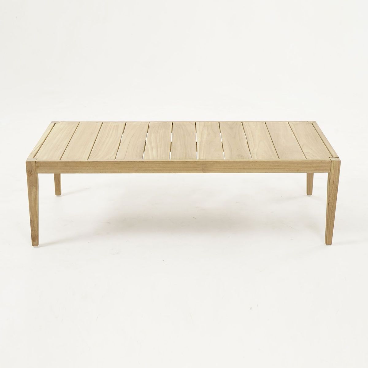 BASEMENT HOME - Mesa de Centro Moderna Rectangular en Madera Teca Aruba 120 x 60 x 35.5 cm Basement Home