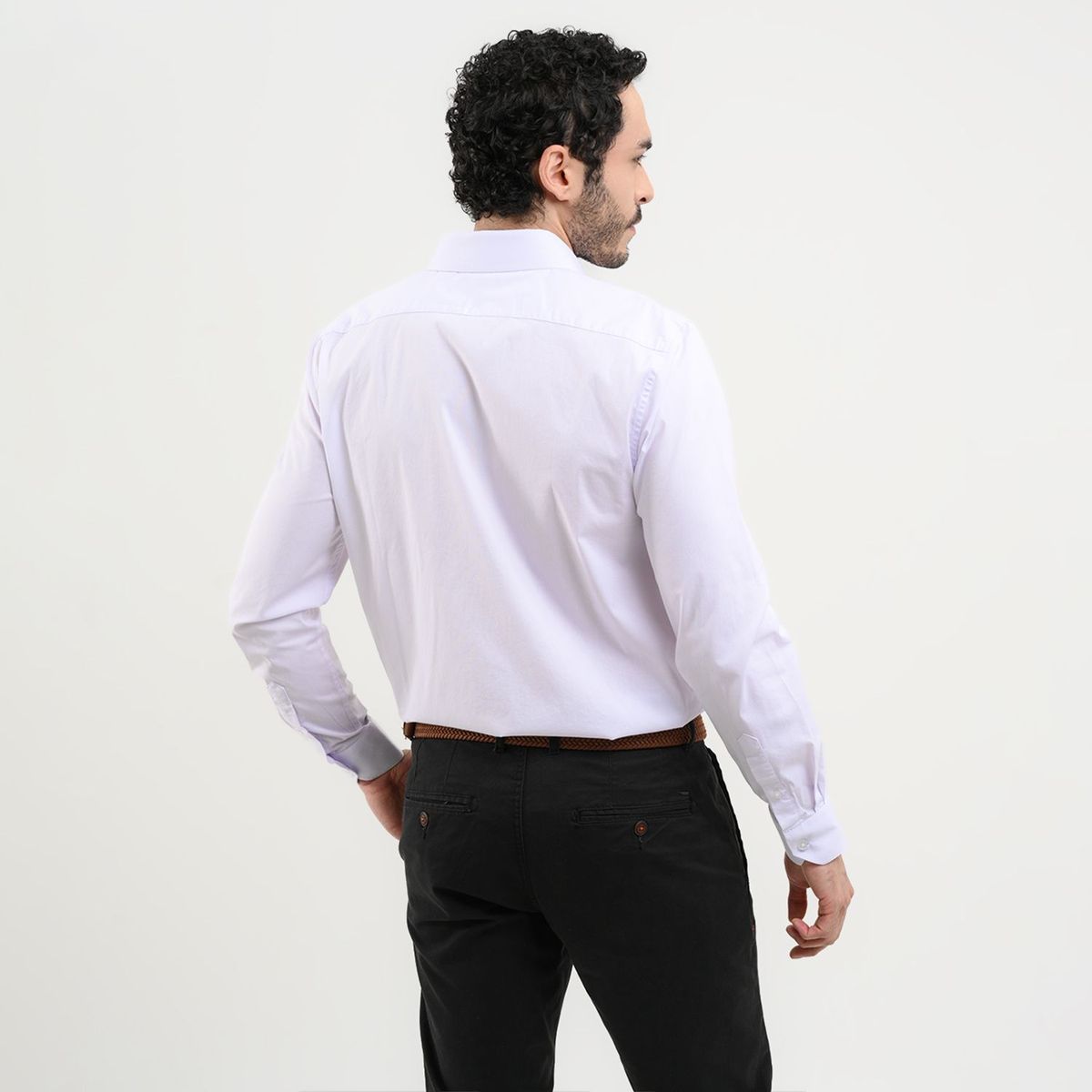 BASEMENT - Camisa Hombre Manga larga de Algodón BASEMENT