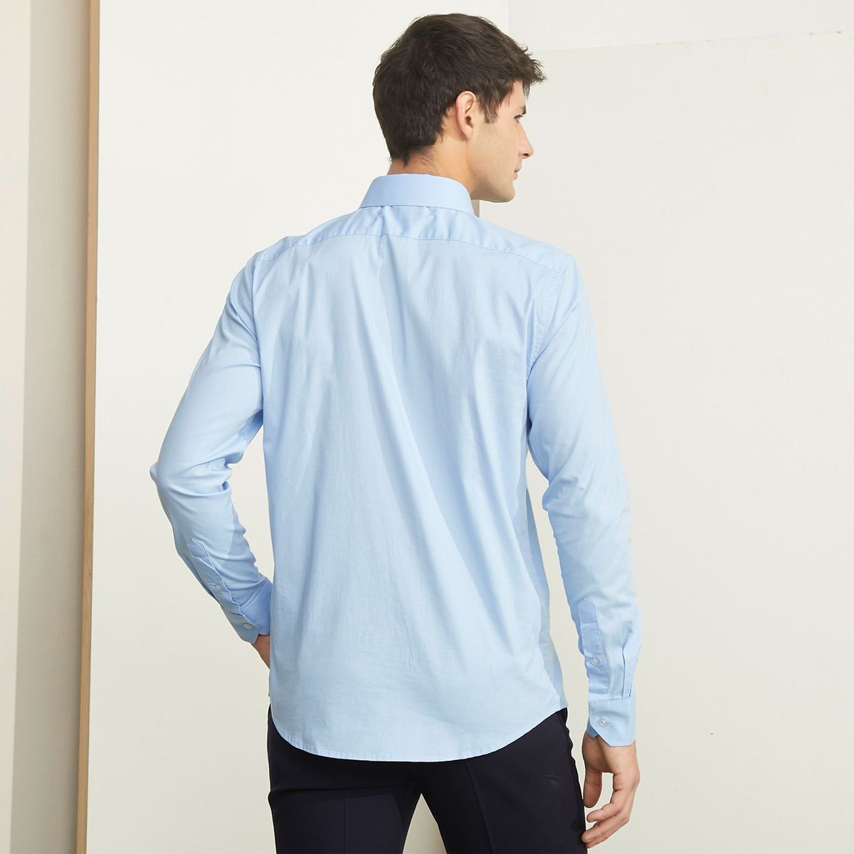 BASEMENT - Camisa Hombre Manga larga de Algodón BASEMENT