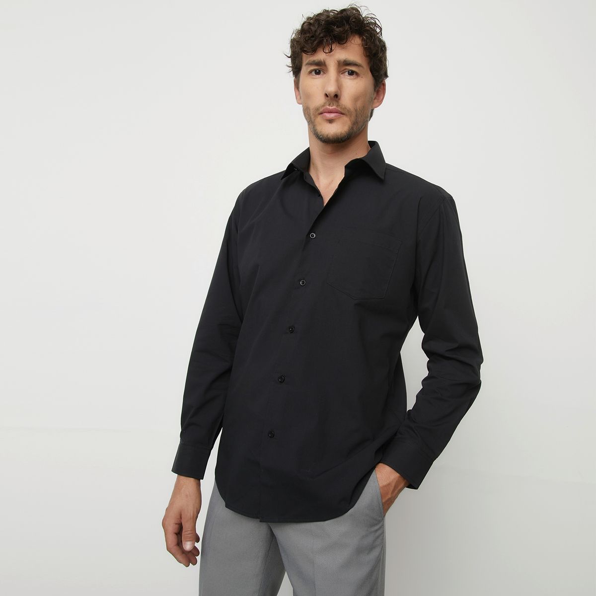 NEWPORT - Camisa de vestir Hombre Manga larga de Algodón Newport