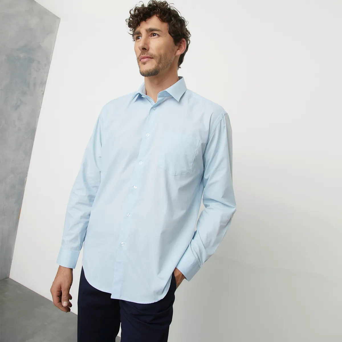 NEWPORT - Camisa de vestir Hombre Manga larga de Algodón Newport
