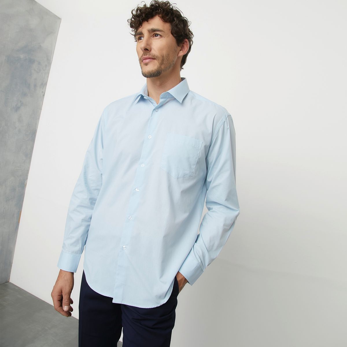NEWPORT - Camisa de vestir Hombre Manga larga de Algodón Newport