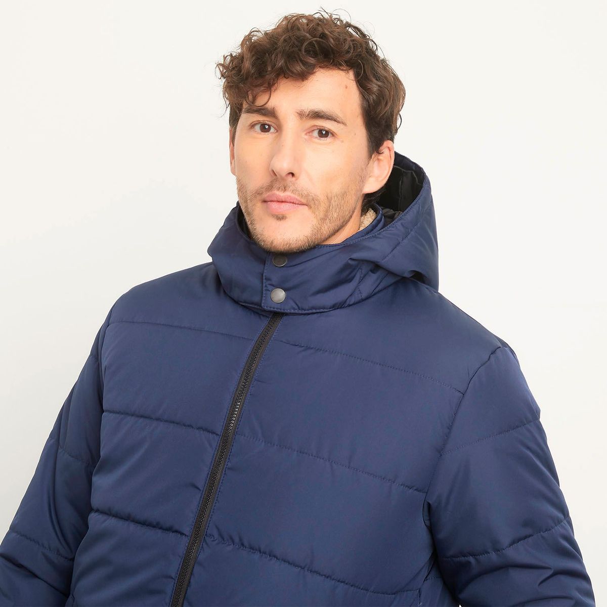 NEWBOAT - Chaqueta acolchadas para Hombre Con capota Newboat