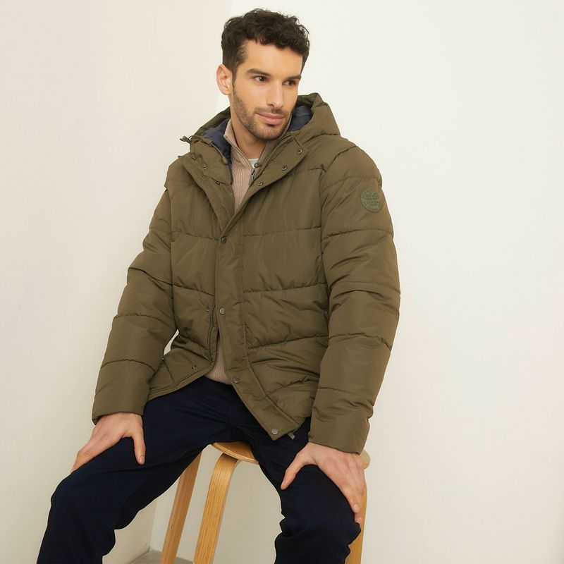 UNIVERSITY CLUB - Chaqueta acolchada Con capota para Hombre Con broche University Club