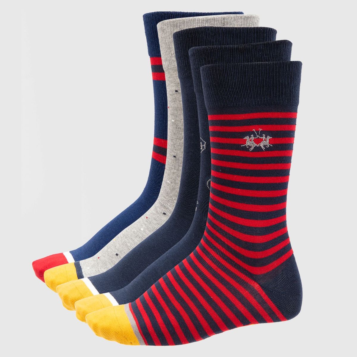 LA MARTINA - Pack Medias para Hombre Largas Pack de 5 La Martina