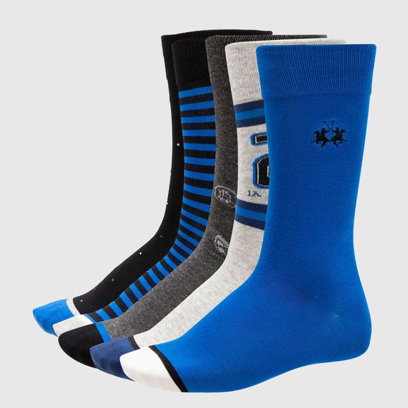 LA MARTINA - Pack Medias para Hombre Largas Pack de 5 La Martina