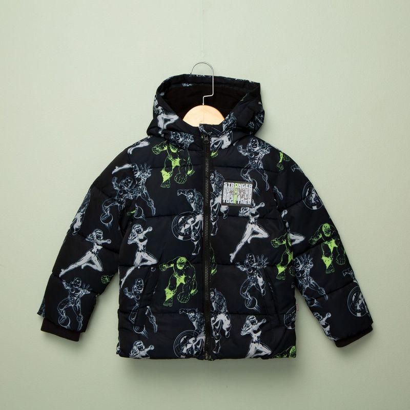 MARVEL - Chaqueta para niño avengers acolchada para frio