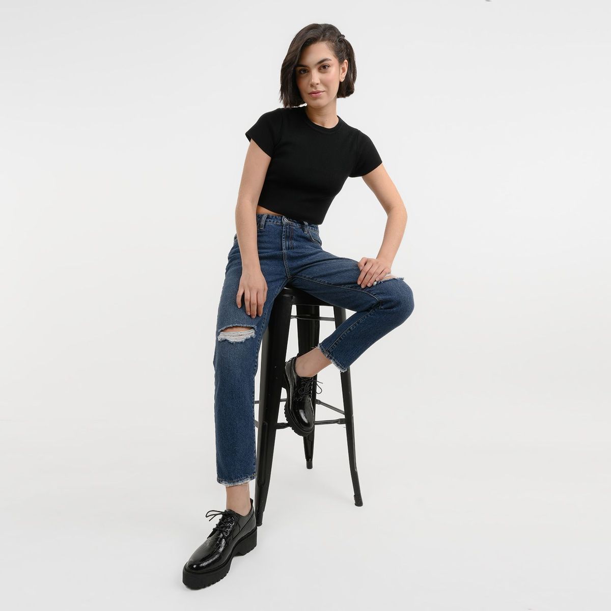 SYBILLA - Mocasines para Mujer Negros Temarti Sybilla