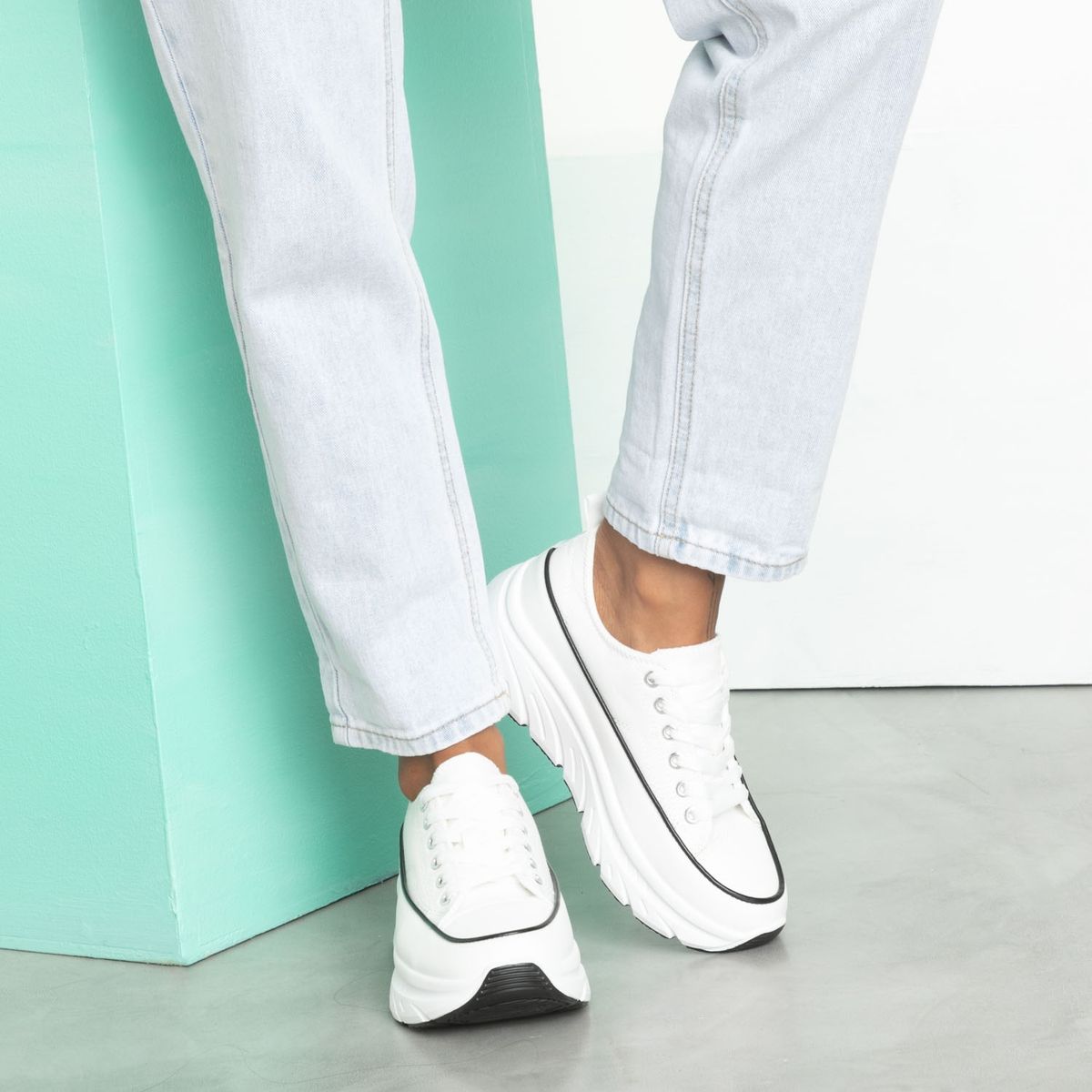 SYBILLA - Tenis Sybilla con plataforma para Mujer Zucos